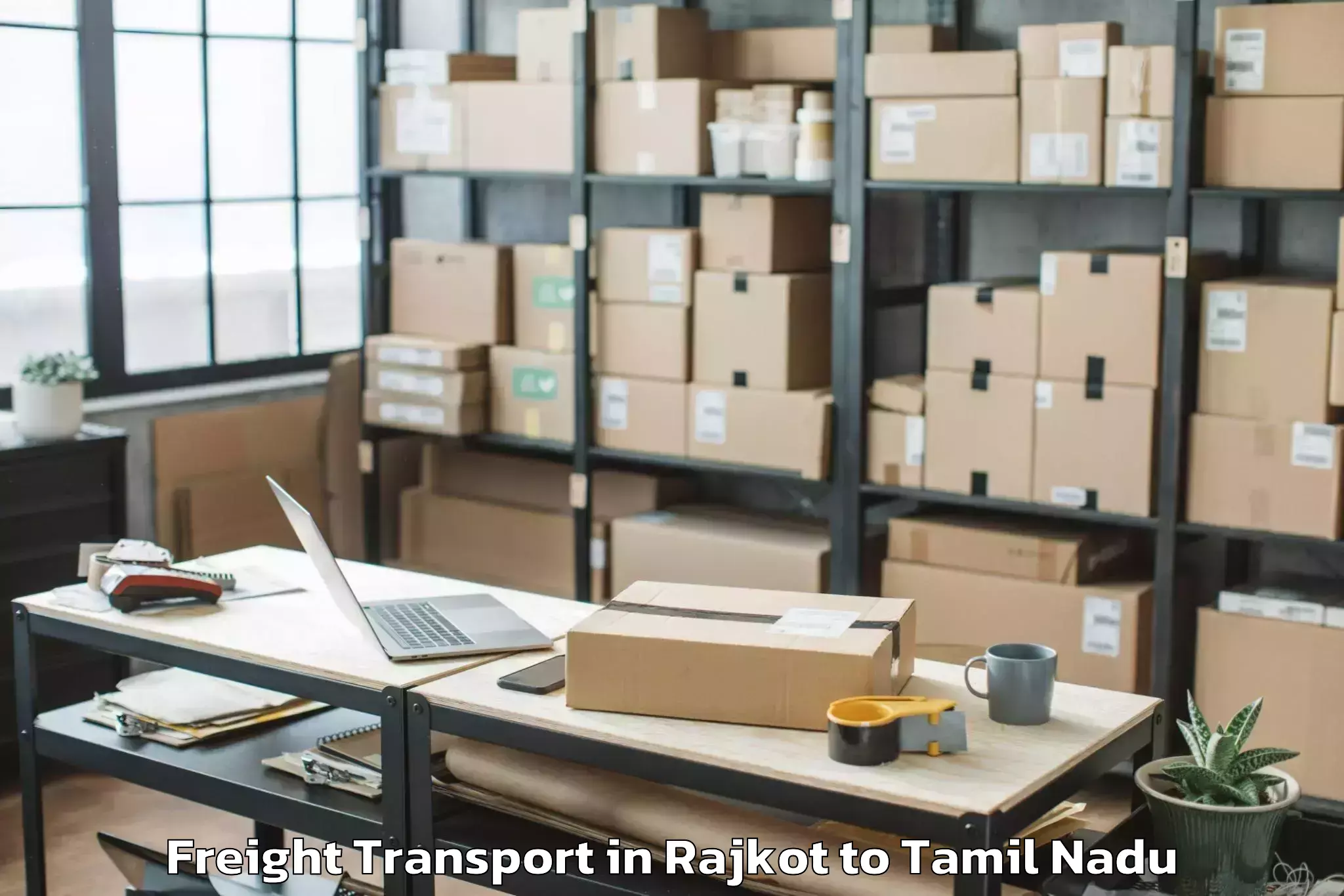 Get Rajkot to Avadi Freight Transport